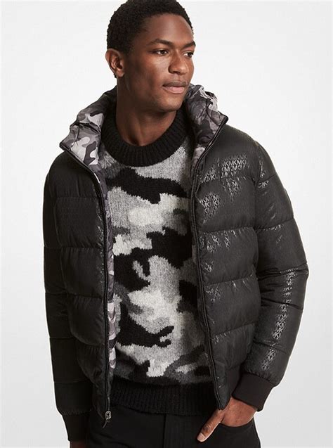 michael kors camouflag ter for mene|Reversible Camouflage Puffer Jacket .